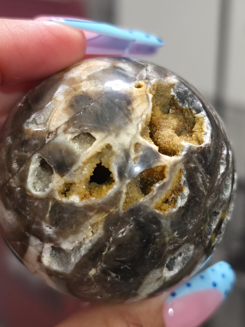 Natural Druzy Sphalerite Sphere -256g